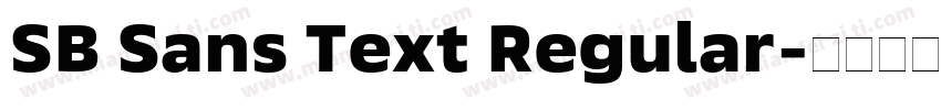 SB Sans Text Regular字体转换